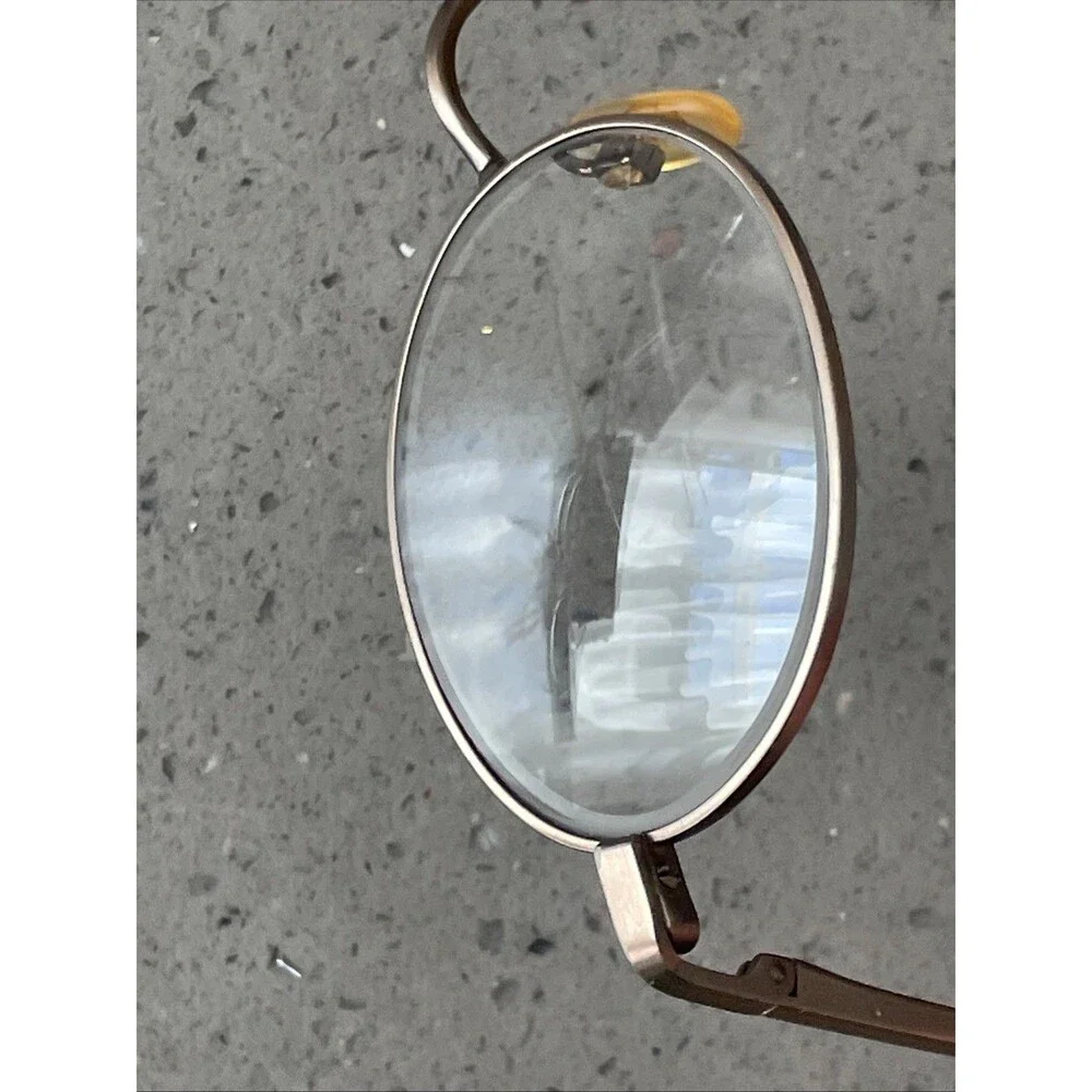 Smart-Clip Eyeglasses Frames ONLY 203 Full Rim round 49-20-140 bronze brown